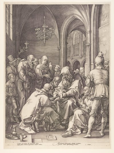 La circoncision, extrait de La naissance et les débuts de la vie du Christ - Hendrick Goltzius
