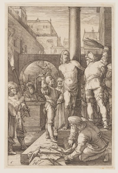 La Flagellation, tirée de La Passion - Hendrick Goltzius