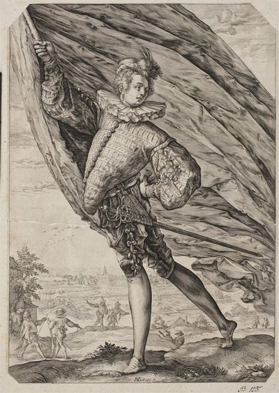 Le grand porte-étendard - Hendrick Goltzius