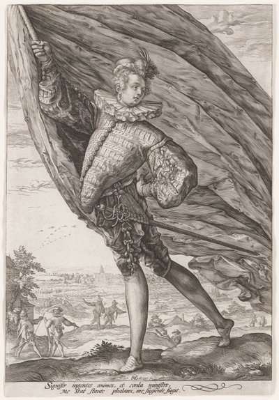 Le grand porte-étendard - Hendrick Goltzius
