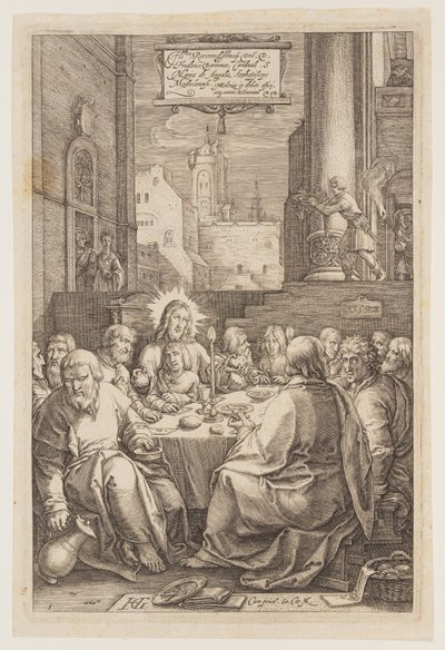 La Cène, tirée de La Passion - Hendrick Goltzius
