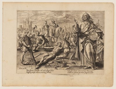Le martyre du Christ, extrait de Le martyre du Christ et des apôtres - Hendrick Goltzius