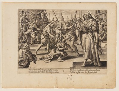 Le martyre de saint Jacques le Mineur, extrait du Martyre du Christ et des Apôtres - Hendrick Goltzius