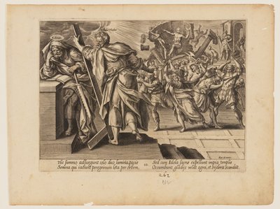 Le martyre de saint Simon et de Judas Thaddée, extrait du Martyre du Christ et des Apôtres - Hendrick Goltzius