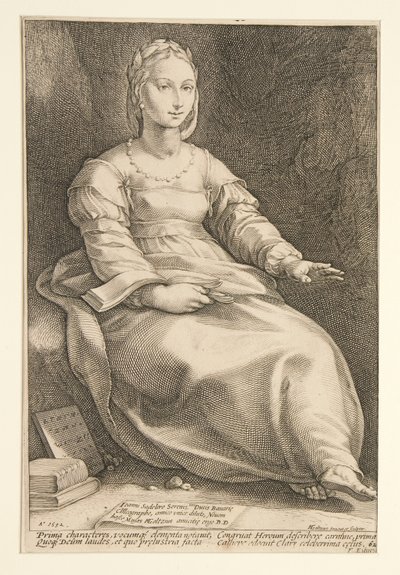 Les Neuf Muses : Calliope, #1 dans une série de 9 - Hendrick Goltzius