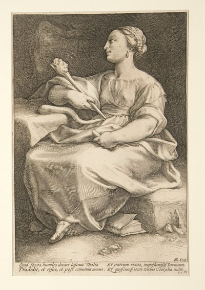 Les Neuf Muses : Thalie, #2 dans une série de 9 - Hendrick Goltzius