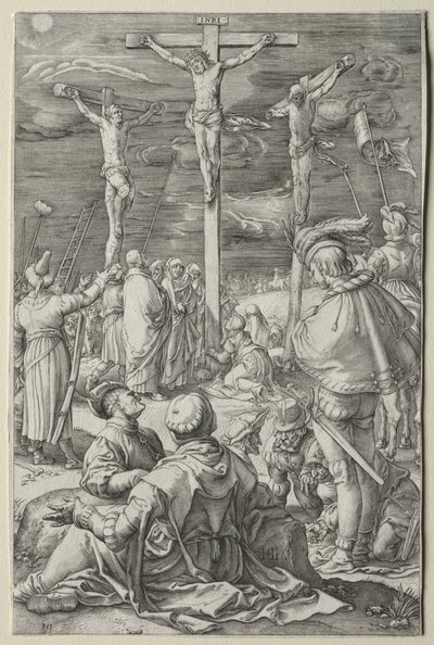 La Passion : Le Christ sur la Croix entre les Deux Voleurs - Hendrick Goltzius