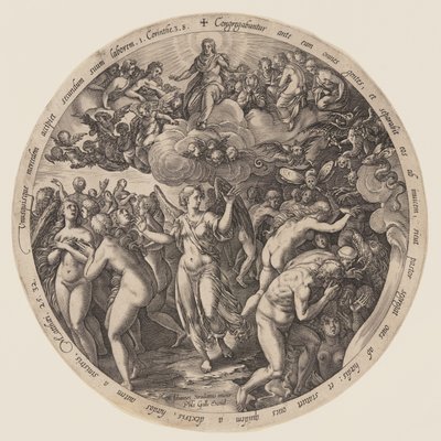 La séparation des bienheureux et des damnés - Hendrick Goltzius