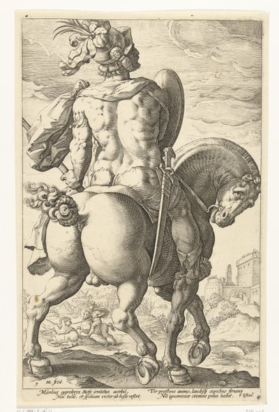 Titus Manlius à cheval - Hendrick Goltzius