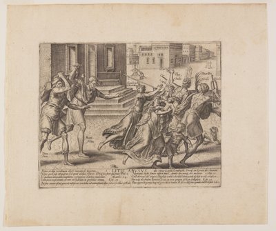 À chacun son droit, extrait de Litis Abususus (Les abus de la loi) - Hendrick Goltzius