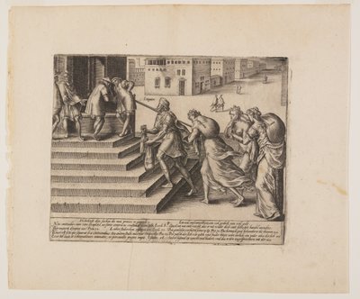 Justice inégale, extrait de Litis Abusus (Les abus de la loi) - Hendrick Goltzius