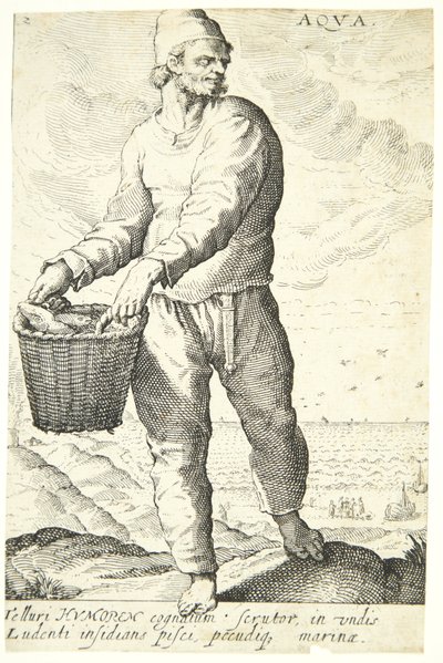 Eau (Aqua) - Hendrick Goltzius
