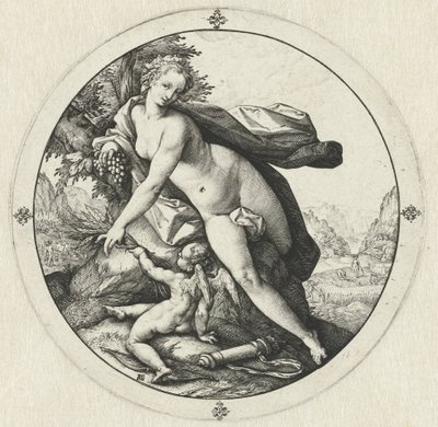 Vénus et Cupidon - Hendrick Goltzius