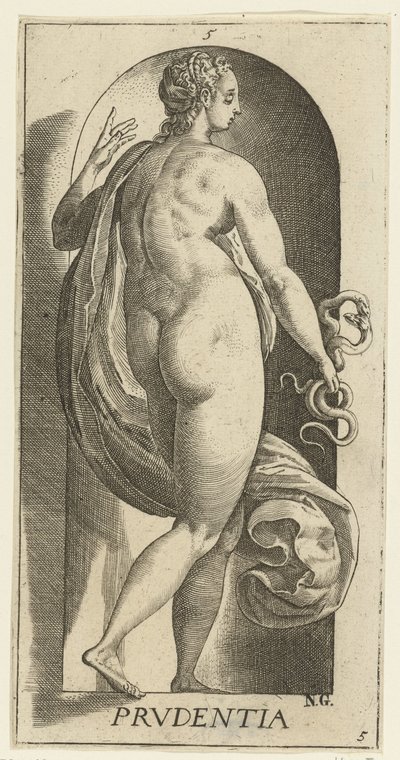 Prudence (Les sept vertus) - Hendrick Goltzius