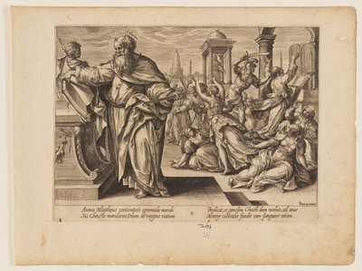 e martyre de saint Matthieu, extrait du Martyre du Christ et des Apôtres - Hendrick Goltzius