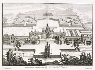 Château Howard dans le Yorkshire, de "Vitruvius Britannicus", ou "L