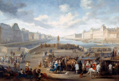 Pont sur la Seine (détail) - Hendrick Mommers