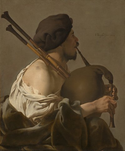 Joueur de cornemuse - Hendrick ter Brugghen