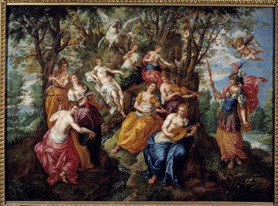 Visite de Minerve aux Muses - Hendrick de Clerk