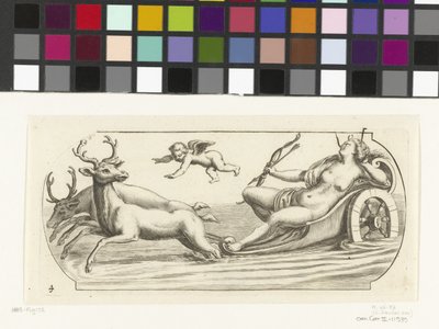 Diane sur un char (Nouveau Livre des Dieux et Déesses de la Marine) - Hendrick de Keyser (I)