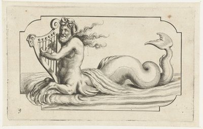 Triton jouant de la harpe - Hendrick de Keyser (I)