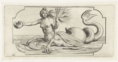 Figure féminine avec trident de Neptune - Hendrick de Keyser (I)