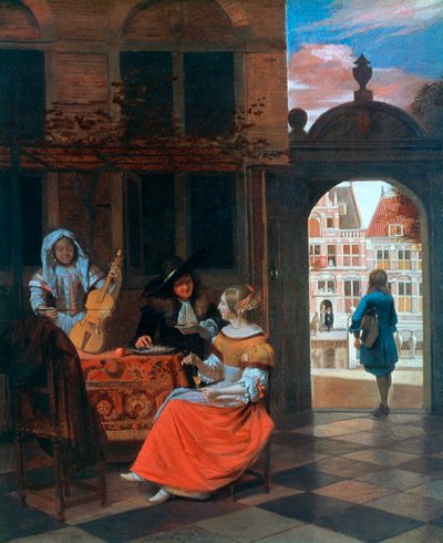 Une fête musicale dans une cour - Hendrick de Keyser