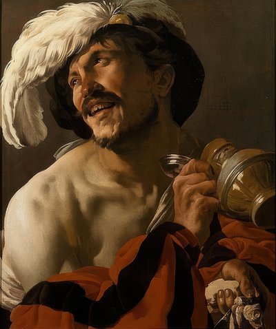 Le buveur joyeux. 1625 - Hendrick ter Brugghen
