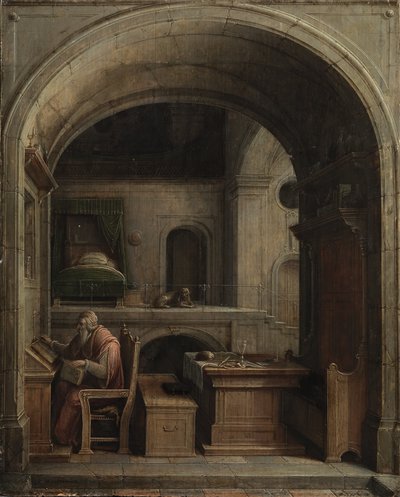 Saint Jérôme dans son étude, 1624 - Hendrick van Steenwijck