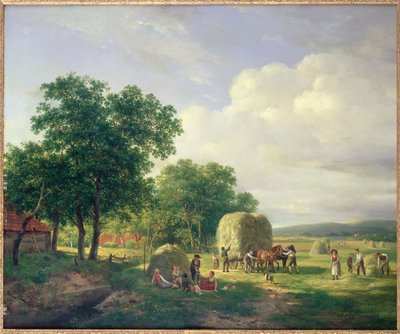 Paysage Boisé avec Faneurs - Hendrick van de Sande Bakhuyzen