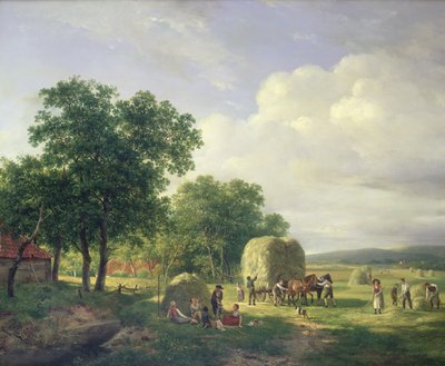 Paysage Boisé avec Faneurs, 1822 - Hendrick van de Sande Bakhuyzen