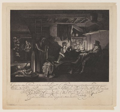 Jupiter et Mercure dans la maison de Philémon et Baucis - Hendrick von Goudt