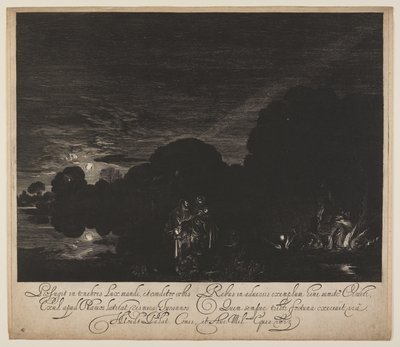 La fuite en Égypte - Hendrick von Goudt