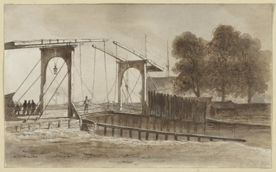 Pont-levis à Bikkerseiland à Amsterdam - Hendrik Abraham Klinkhamer