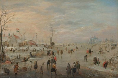 Profiter de la glace, c.1615-20 - Hendrik Avercamp