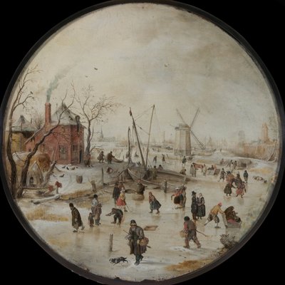 Rivière gelée avec patineurs - Hendrik Avercamp