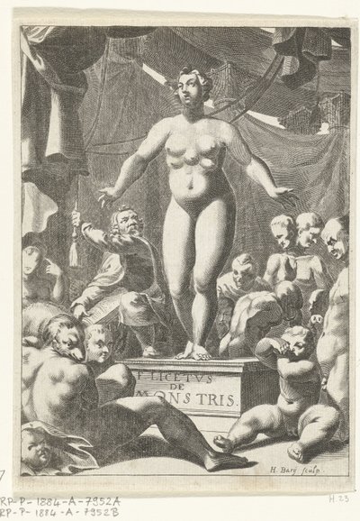 Femme nue avec cinq seins - Hendrik Bary