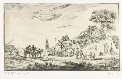 Vue de village - Hendrik Busserus