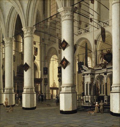 Interieur de la nouvelle eglise de Delft - Hendrik Cornelisz. van Vliet