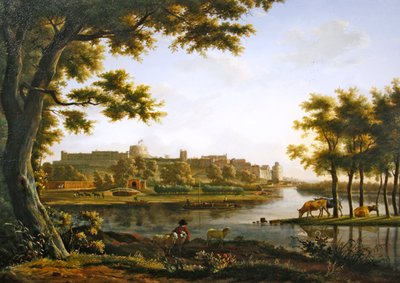 Vue du château de Windsor depuis Eton - Hendrik Frans de Cort