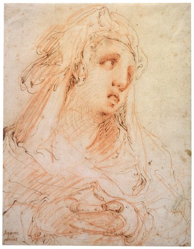 Une jeune femme Marie Madeleine, fin du 16e ou début du 17e siècle - Hendrik Goltzius