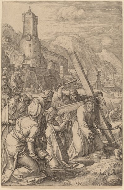 Le Christ portant la croix - Hendrik Goltzius