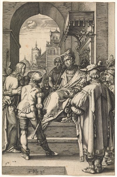 Le Christ devant Pilate - Hendrik Goltzius