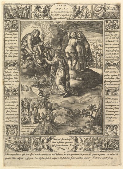 Cura Dei Pro Suis, des Allégories de la Foi Chrétienne, des Allégories Chrétiennes et Profanes - Hendrik Goltzius