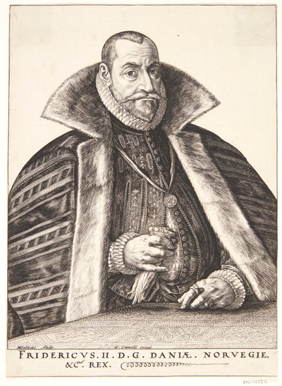 Danois : Frederik II, roi du Danemark et de Norvège - Hendrik Goltzius