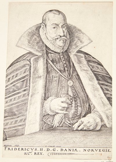 Danois : Frederik II, roi du Danemark et de Norvège - Hendrik Goltzius
