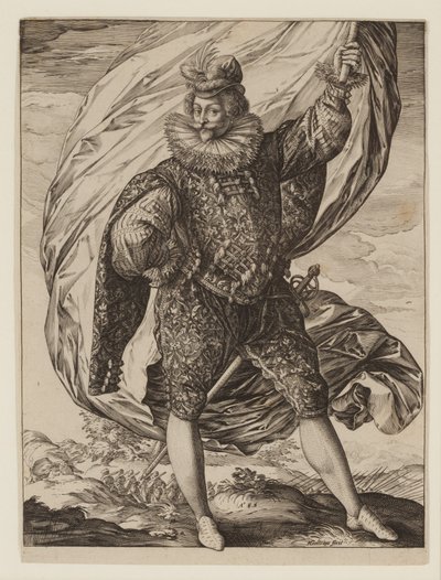 Porte-drapeau Gerrit Pieters Ruicharer - Hendrik Goltzius