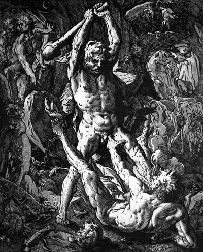 Hercule et Cacus - Hendrik Goltzius