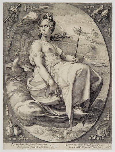 Junon (des Quatre divinités) - Hendrik Goltzius