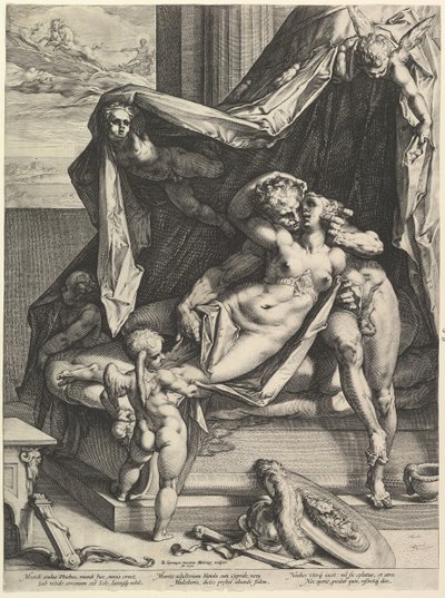 Mars et Vénus, 1588 - Hendrik Goltzius